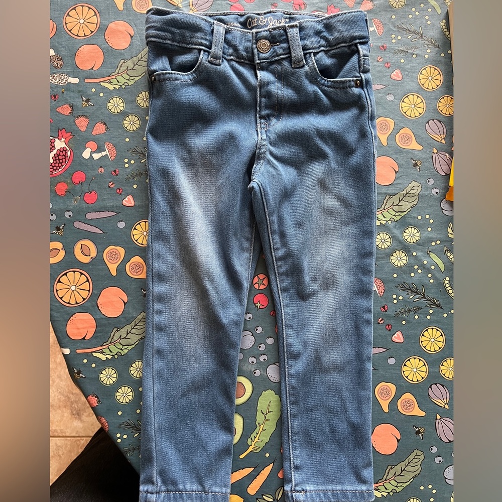 Cat & Jack 3T distressed look kids jegging